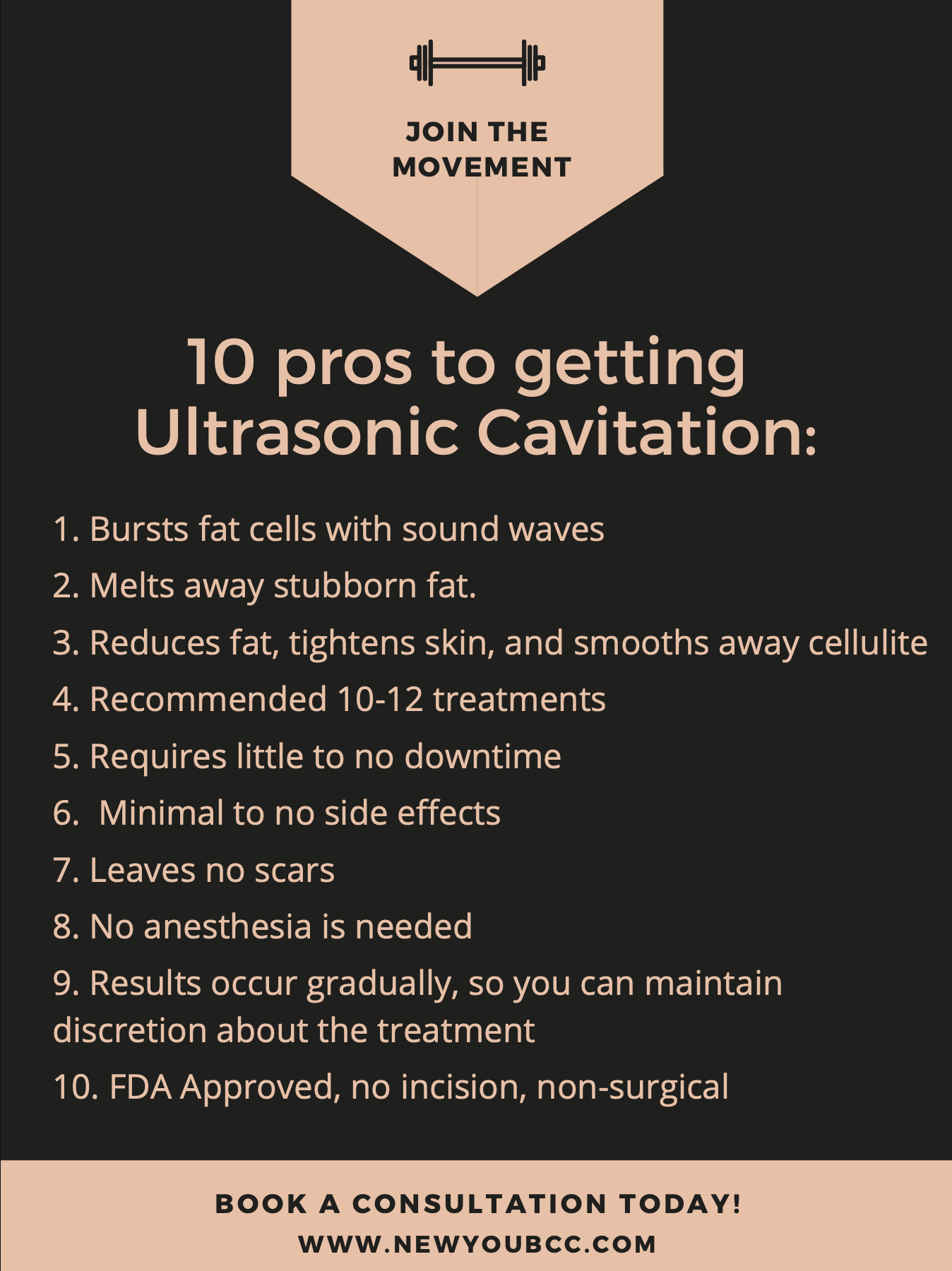 List of Ultrasonic Cavitation Benefits